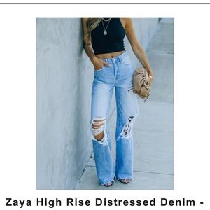 Flying Monkey high rise wide leg jeans - 29